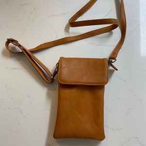 Cell phone cross body purse
